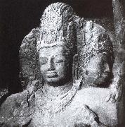 unknow artist Shiva Mahadeva, Shiva-temple, Elephanta oil